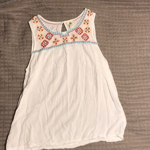 Spade & Heart embroidered top